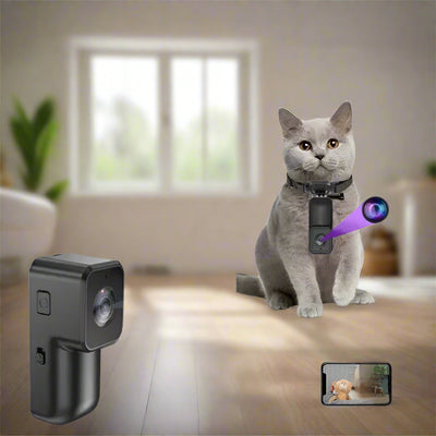 1080P HD Mini Action Camera – Portable Pet Cam with 160° Wide Angle