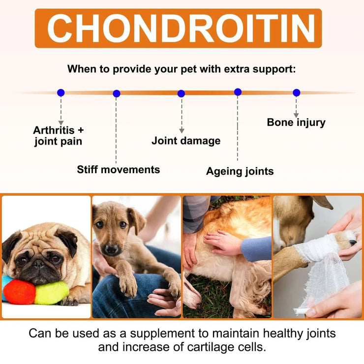 Dogs 170 Dog Joint Pain Relief Treats Chondroitin MSM Dog Joint Supplement Health