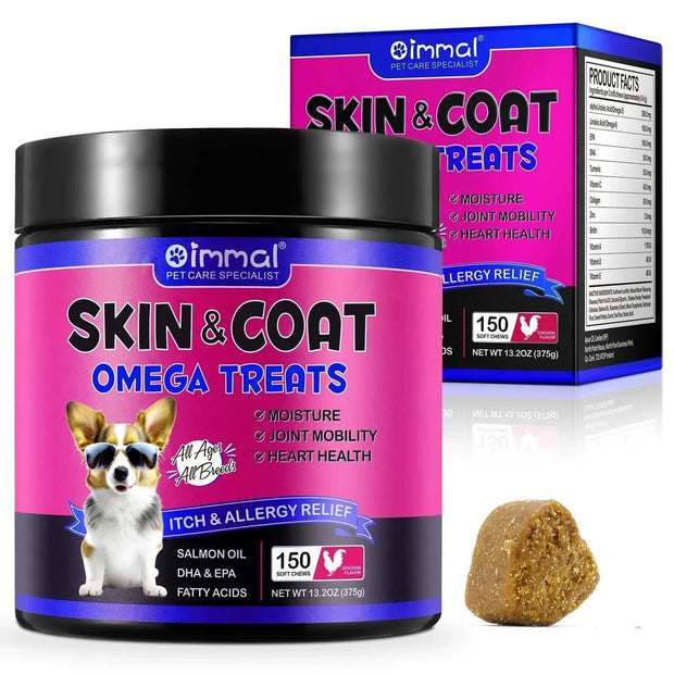 Dogs Shedding Skin Allergy Itch Relief Hot Spots Treatment Joint Health Supplement Chicken Flavor