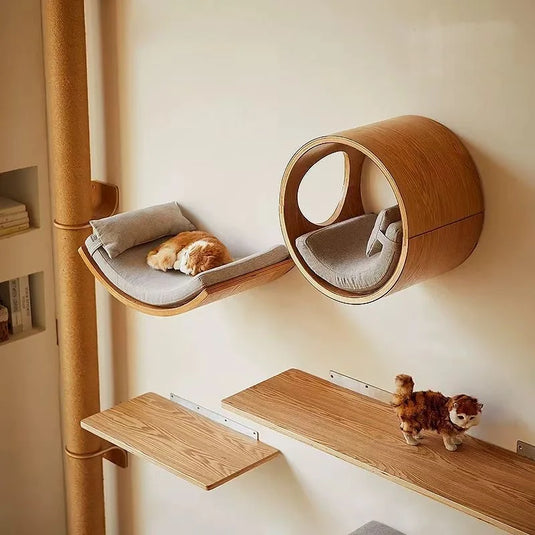Premium Wall-Mounted Cat Climbing Shelves Set