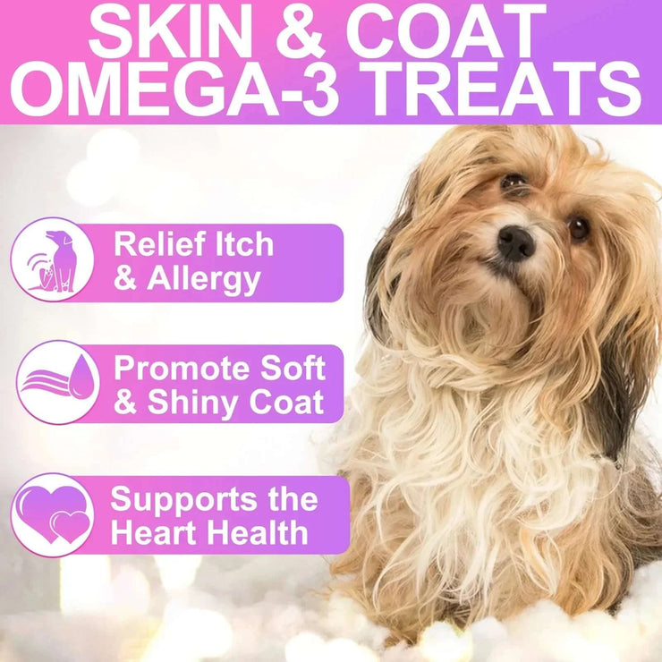 Dogs Shedding Skin Allergy Itch Relief Hot Spots Treatment Joint Health Supplement Chicken Flavor