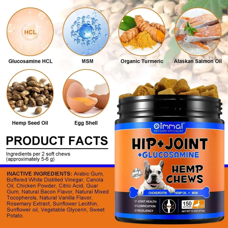 Dogs Glucosamine Joint Pain Relief Treats Chondroitin