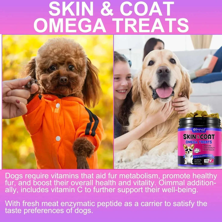 Dogs Shedding Skin Allergy Itch Relief Hot Spots Treatment Joint Health Supplement Chicken Flavor