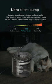 Smart Pet Water Fountain: Automatic Sensor Drinker for Cats & Dogs!