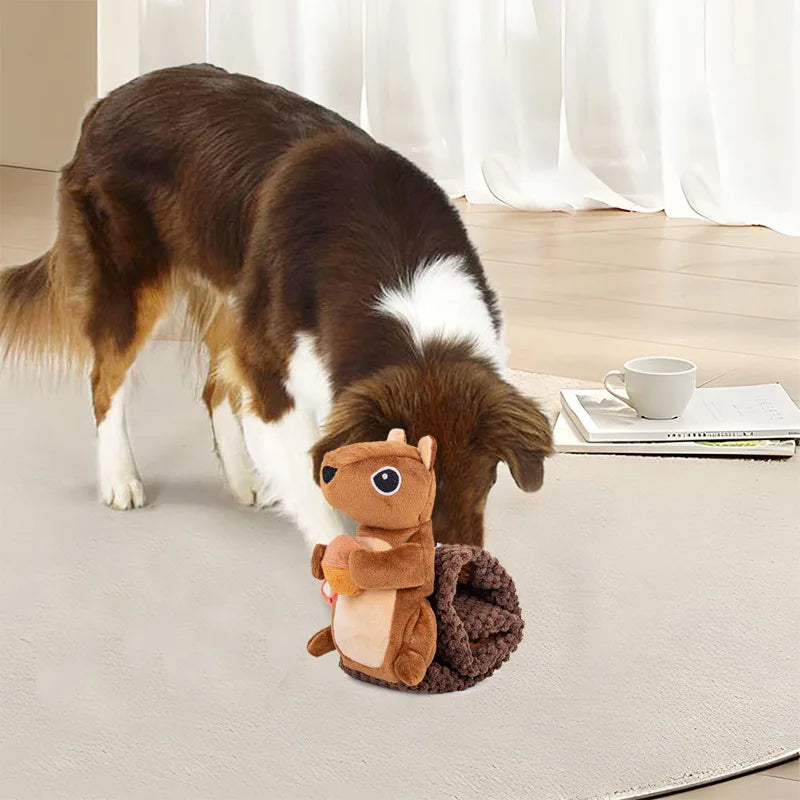Load image into Gallery viewer, New Arrive Interactive Treat Dispenser Dog Toys Durable Squirrels Squeaky Snuffle Dog Puzzle Toy
