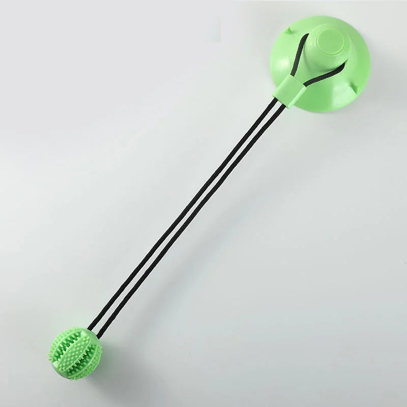 Load image into Gallery viewer, Interactive Suction Cup Dog Toy with Sound and Treat Dispensing - Durable Rubber Ball for Training and Tug-of-War Fun
