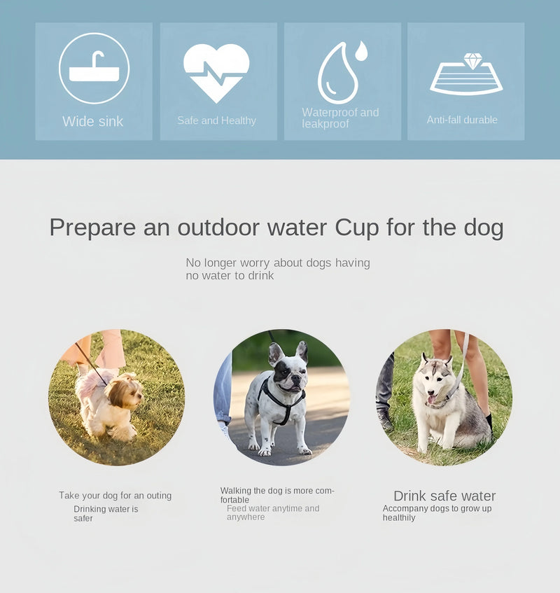 Load image into Gallery viewer, Portable Dog Cat Water Bottle with Storage Food and Water Container for Puppy Pets Dogs Feeder Bowl Outdoor Travel Pet Supplies
