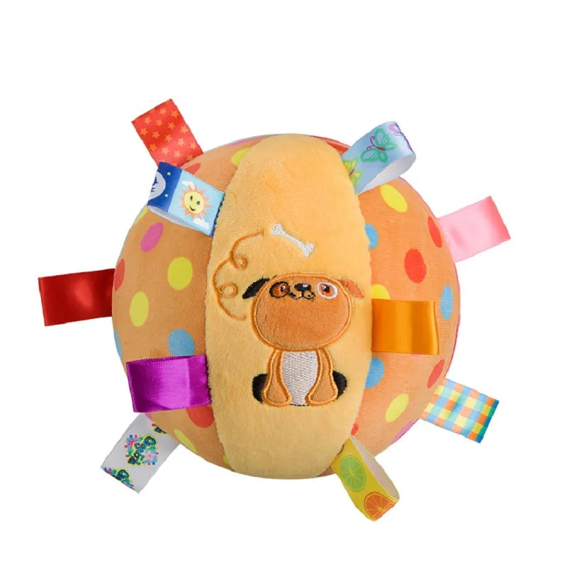 Load image into Gallery viewer, Interactive Ball Dog Toy for Aggressive Chewers Training Decompress Bite Resistant Plush Handle Dog Toys with Bells Pet Supplies
