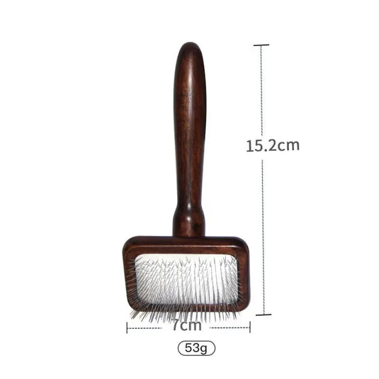 Sustainable Wood & Stainless Steel Pet Grooming Set