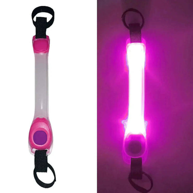 Dog Anti Lost Safety Glowing Collar Outdoor Waterproof Warning LED Flashing Light Strip