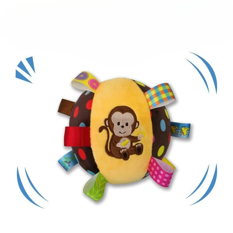 Load image into Gallery viewer, Interactive Ball Dog Toy for Aggressive Chewers Training Decompress Bite Resistant Plush Handle Dog Toys with Bells Pet Supplies
