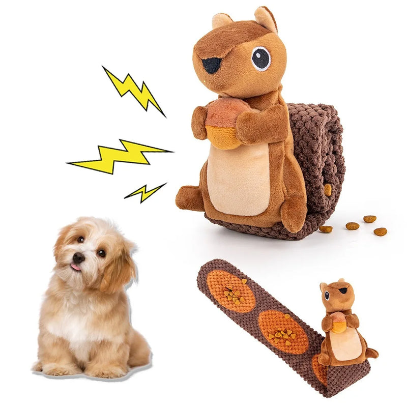 Load image into Gallery viewer, New Arrive Interactive Treat Dispenser Dog Toys Durable Squirrels Squeaky Snuffle Dog Puzzle Toy
