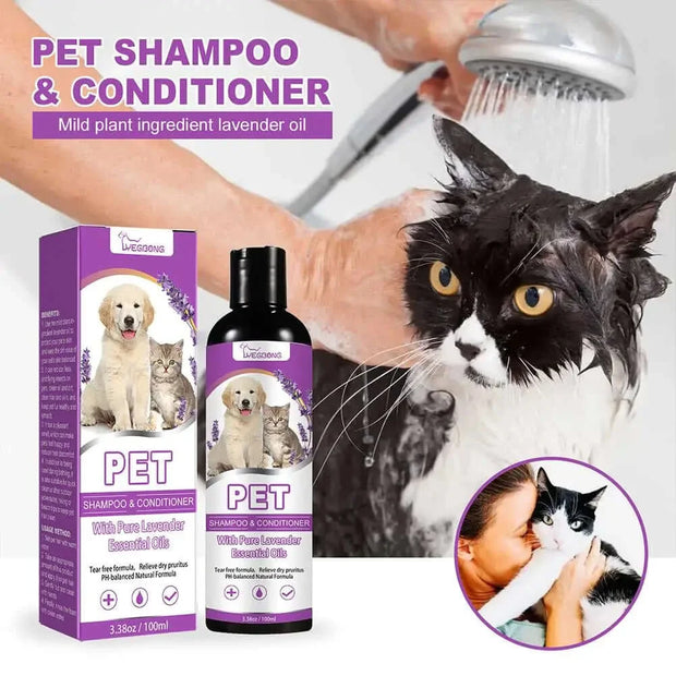 Pet Hair Softening Shampoo Pet Shower Gel Removing Mites