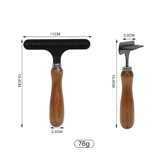 Sustainable Wood & Stainless Steel Pet Grooming Set