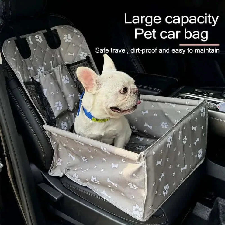 Foldable Dog Car Seat Cover & Hammock – Travel Carrier for Pets