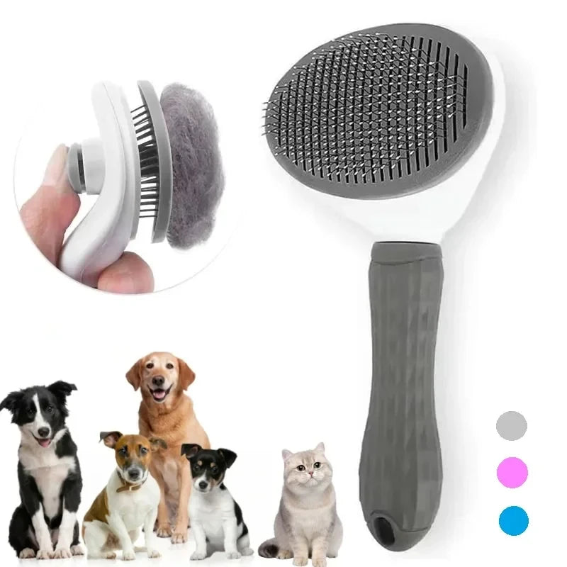 Load image into Gallery viewer, Pet Dog Brush Cat Comb Self Cleaning Pet Hair Remover Brush For Dogs Cats Grooming Tools Pets Dematting Comb Dogs Accessories
