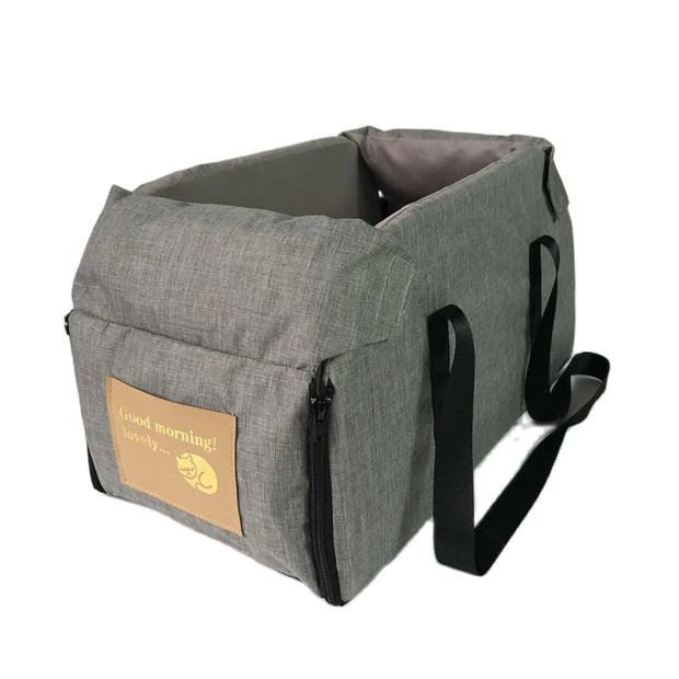 Nonslip Pet Travel Booster Seat for comfort and safety in car.