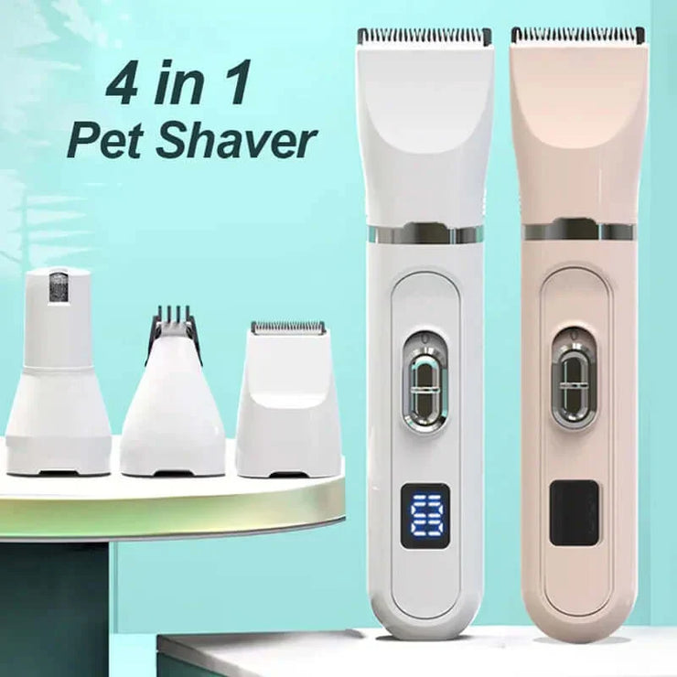 Paw Trimmer, Nail Grinder, Quiet & Versatile 4-in-1 Pet Grooming Kit