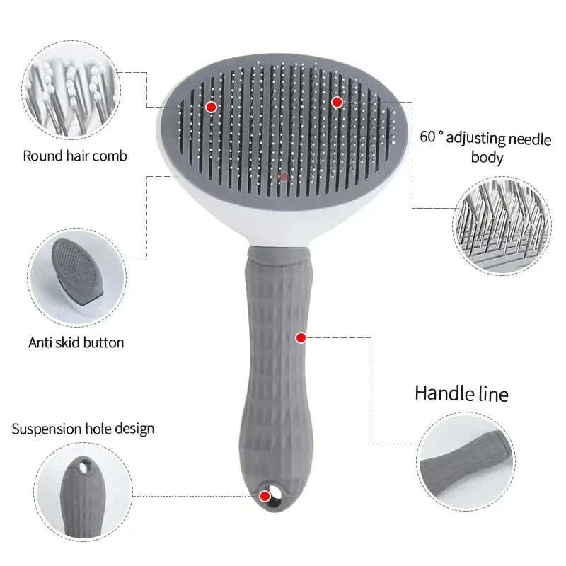 Load image into Gallery viewer, Pet Dog Brush Cat Comb Self Cleaning Pet Hair Remover Brush For Dogs Cats Grooming Tools Pets Dematting Comb Dogs Accessories

