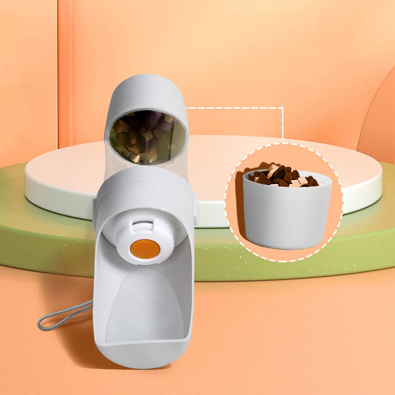 Load image into Gallery viewer, Portable Dog Cat Water Bottle with Storage Food and Water Container for Puppy Pets Dogs Feeder Bowl Outdoor Travel Pet Supplies
