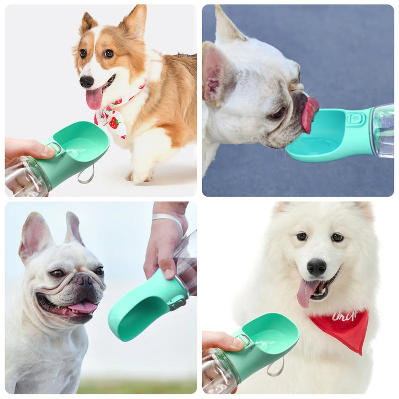 Load image into Gallery viewer, Portable Dog Water Bottle For Small Large Dogs Cat Outdoor Leakproof Walking Drinking Bowls Chihuahua French Bulldog Supplies
