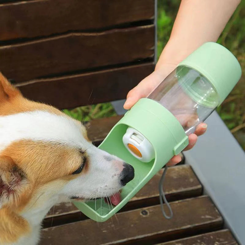 Load image into Gallery viewer, Portable Dog Cat Water Bottle with Storage Food and Water Container for Puppy Pets Dogs Feeder Bowl Outdoor Travel Pet Supplies
