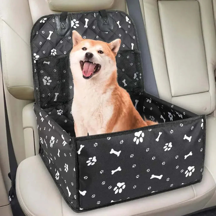 Foldable Dog Car Seat Cover & Hammock – Travel Carrier for Pets