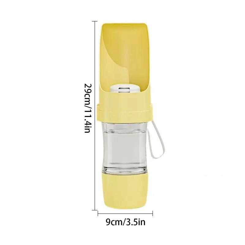 Load image into Gallery viewer, Portable Dog Cat Water Bottle with Storage Food and Water Container for Puppy Pets Dogs Feeder Bowl Outdoor Travel Pet Supplies
