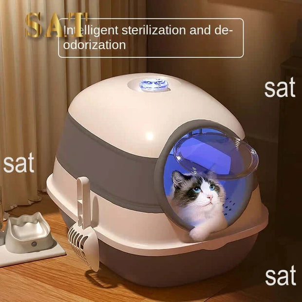 Extra-Large Automatic Cat Litter Box – With Self-Cleaning & Odor-Free