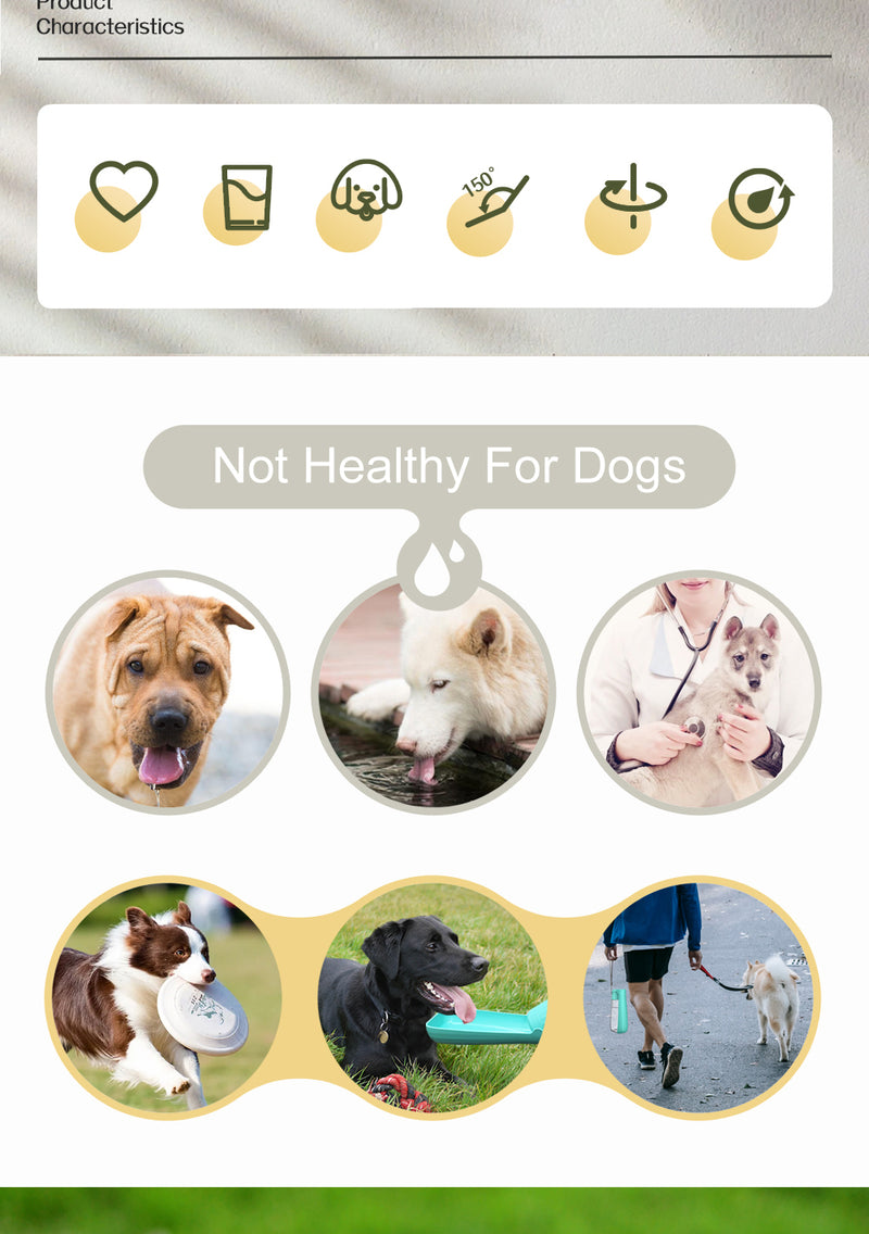 Load image into Gallery viewer, Portable Dog Water Bottle Dispenser For Small Large Dogs Foldable Puppy Outdoor Hiking Drinking Bowl French Bulldog Pet Supplies
