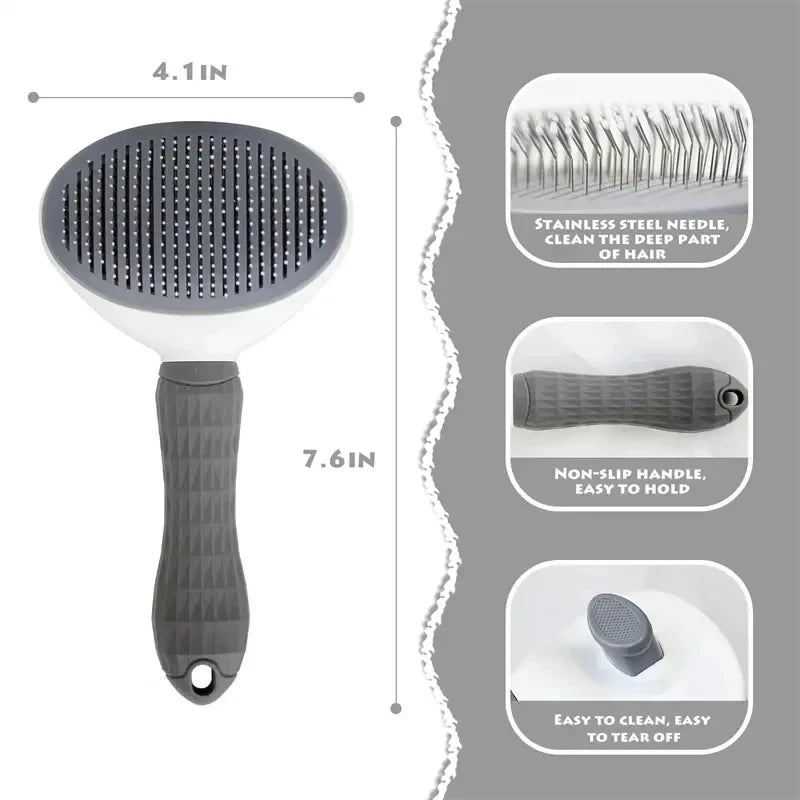 Load image into Gallery viewer, Pet Dog Brush Cat Comb Self Cleaning Pet Hair Remover Brush For Dogs Cats Grooming Tools Pets Dematting Comb Dogs Accessories
