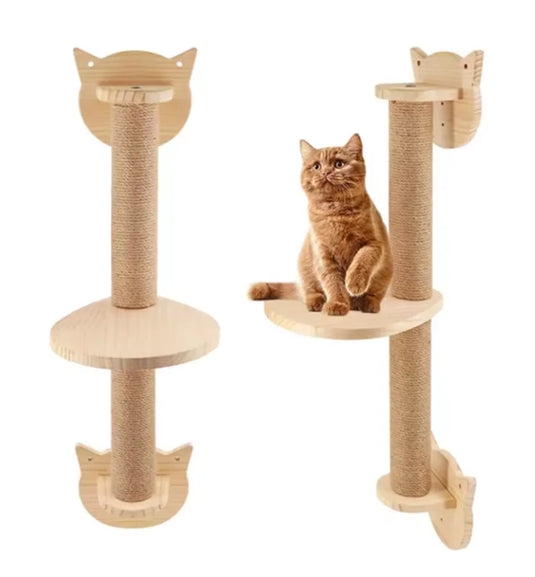 Premium Wall-Mounted Cat Climbing Shelves Set