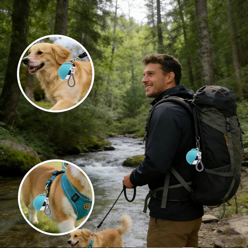 Load image into Gallery viewer, 2in1 Portable Dog Water Bottle Built In Collapsible Bowl Outdoor Walking Hiking Travel Water Feeder Compact Hydration Cup
