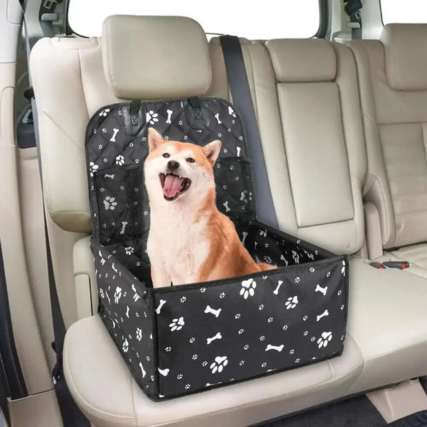 Foldable Dog Car Seat Cover & Hammock – Travel Carrier for Pets