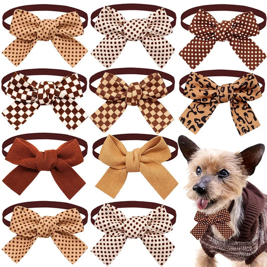 50PCS Colorful Dog Bow Tie Set