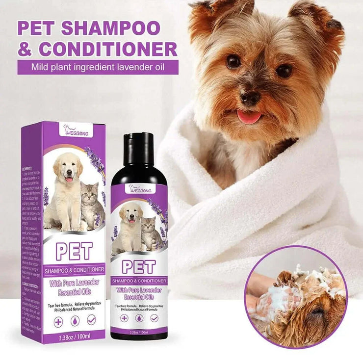 Pet Hair Softening Shampoo Pet Shower Gel Removing Mites