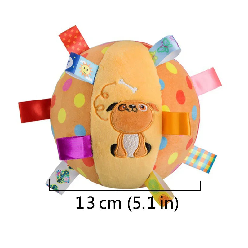 Load image into Gallery viewer, Interactive Ball Dog Toy for Aggressive Chewers Training Decompress Bite Resistant Plush Handle Dog Toys with Bells Pet Supplies
