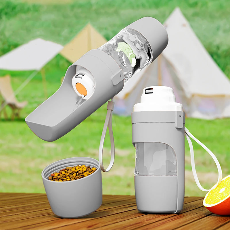 Load image into Gallery viewer, Portable Dog Cat Water Bottle with Storage Food and Water Container for Puppy Pets Dogs Feeder Bowl Outdoor Travel Pet Supplies
