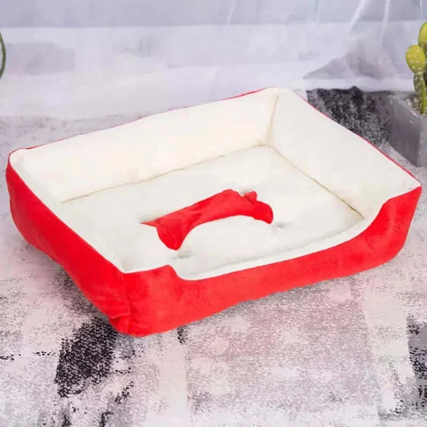 Warm Bone Pet Dogs Bed Washable House Cat Puppy Cotton Kennel Mat Soft Nest Dog Baskets Pet Products