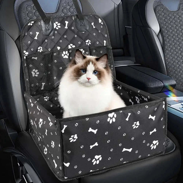 Foldable Dog Car Seat Cover & Hammock – Travel Carrier for Pets