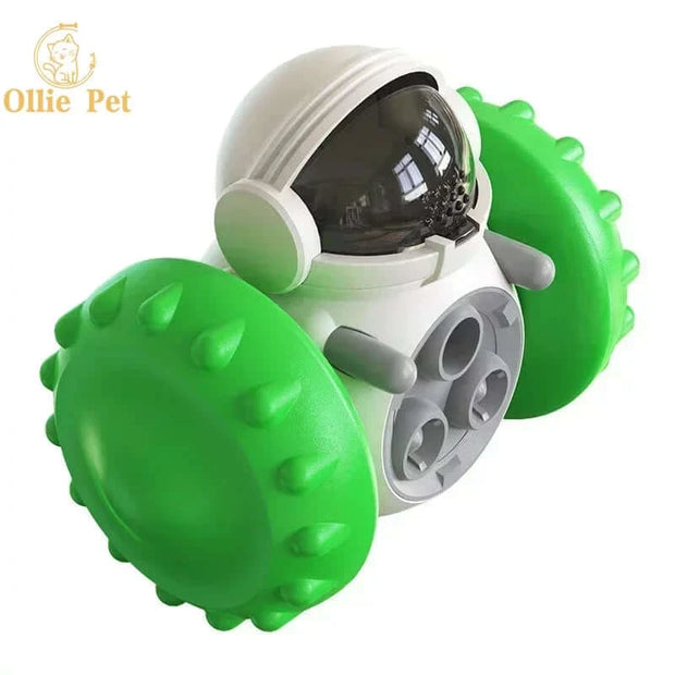 Dog Treat Toy Interactive Tumbler Robot Slow Food Feeder Puppy Cat Snack Treat Dispenser Dog Supplies