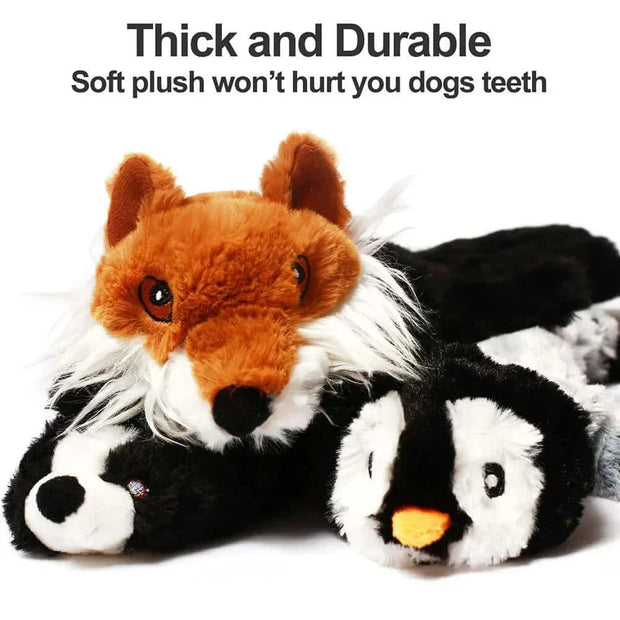 Squeakers toy Durable Stuffingless Plush Squeaky Dog Chew Toy Crinkle Pet Squeak Toy