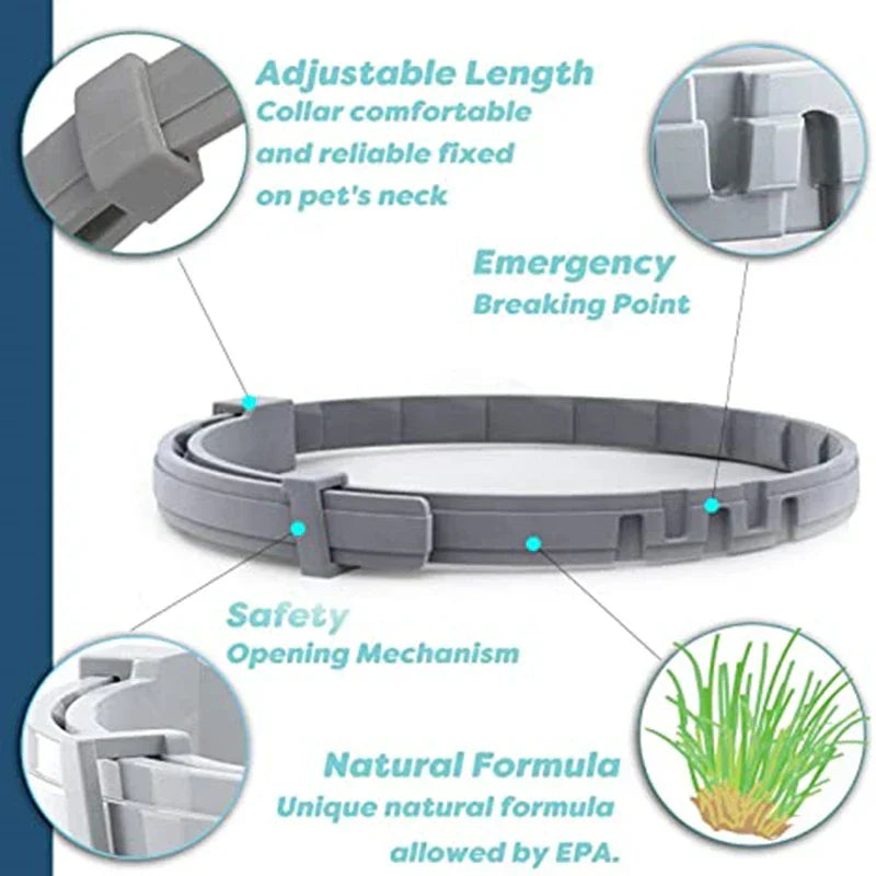 Load image into Gallery viewer, FleaGuard Retractable Pet Collar with adjustable length, emergency breaking point, and natural formula.
