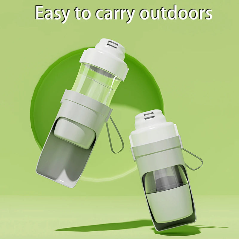 Load image into Gallery viewer, Portable Dog Cat Water Bottle with Storage Food and Water Container for Puppy Pets Dogs Feeder Bowl Outdoor Travel Pet Supplies
