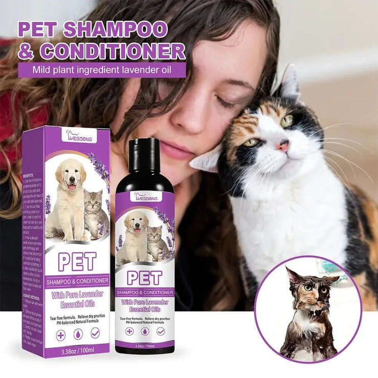 Pet Hair Softening Shampoo Pet Shower Gel Removing Mites