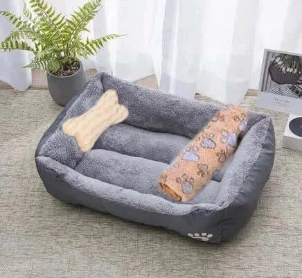 Warm Bone Pet Dogs Bed Washable House Cat Puppy Cotton Kennel Mat Soft Nest Dog Baskets Pet Products