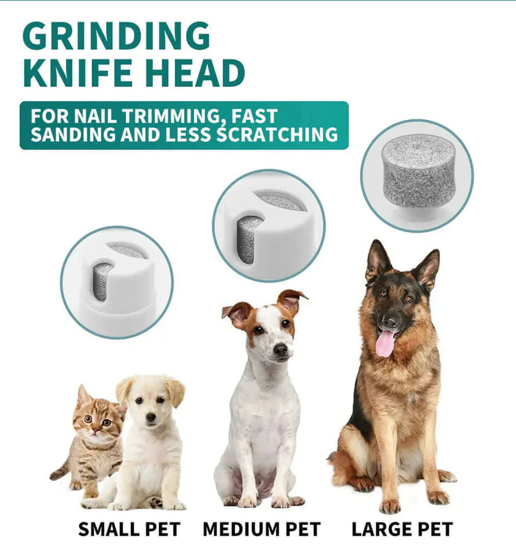 Paw Trimmer, Nail Grinder, Quiet & Versatile 4-in-1 Pet Grooming Kit