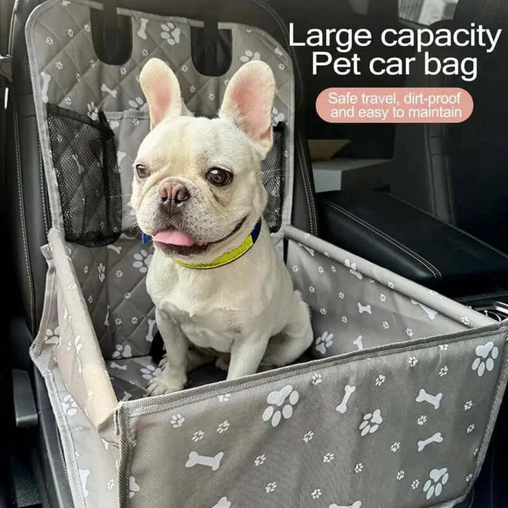 Foldable Dog Car Seat Cover & Hammock – Travel Carrier for Pets