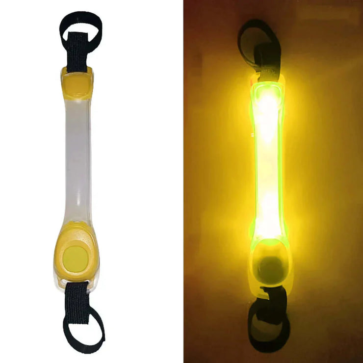 Dog Anti Lost Safety Glowing Collar Outdoor Waterproof Warning LED Flashing Light Strip