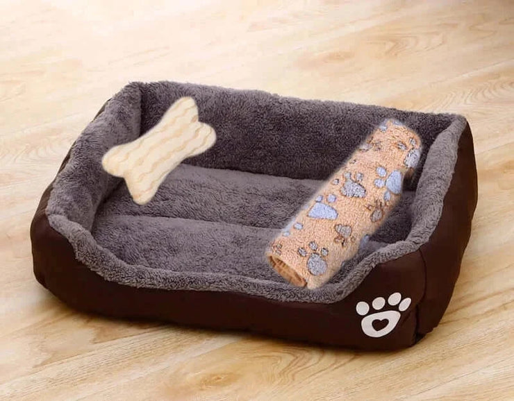 Warm Bone Pet Dogs Bed Washable House Cat Puppy Cotton Kennel Mat Soft Nest Dog Baskets Pet Products